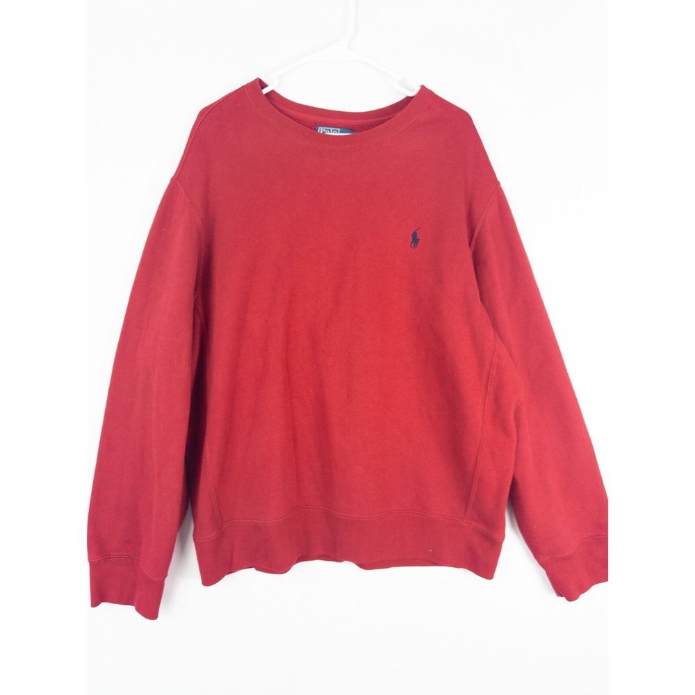 Polo by Ralph Lauren Red Crewneck Sweatshirt